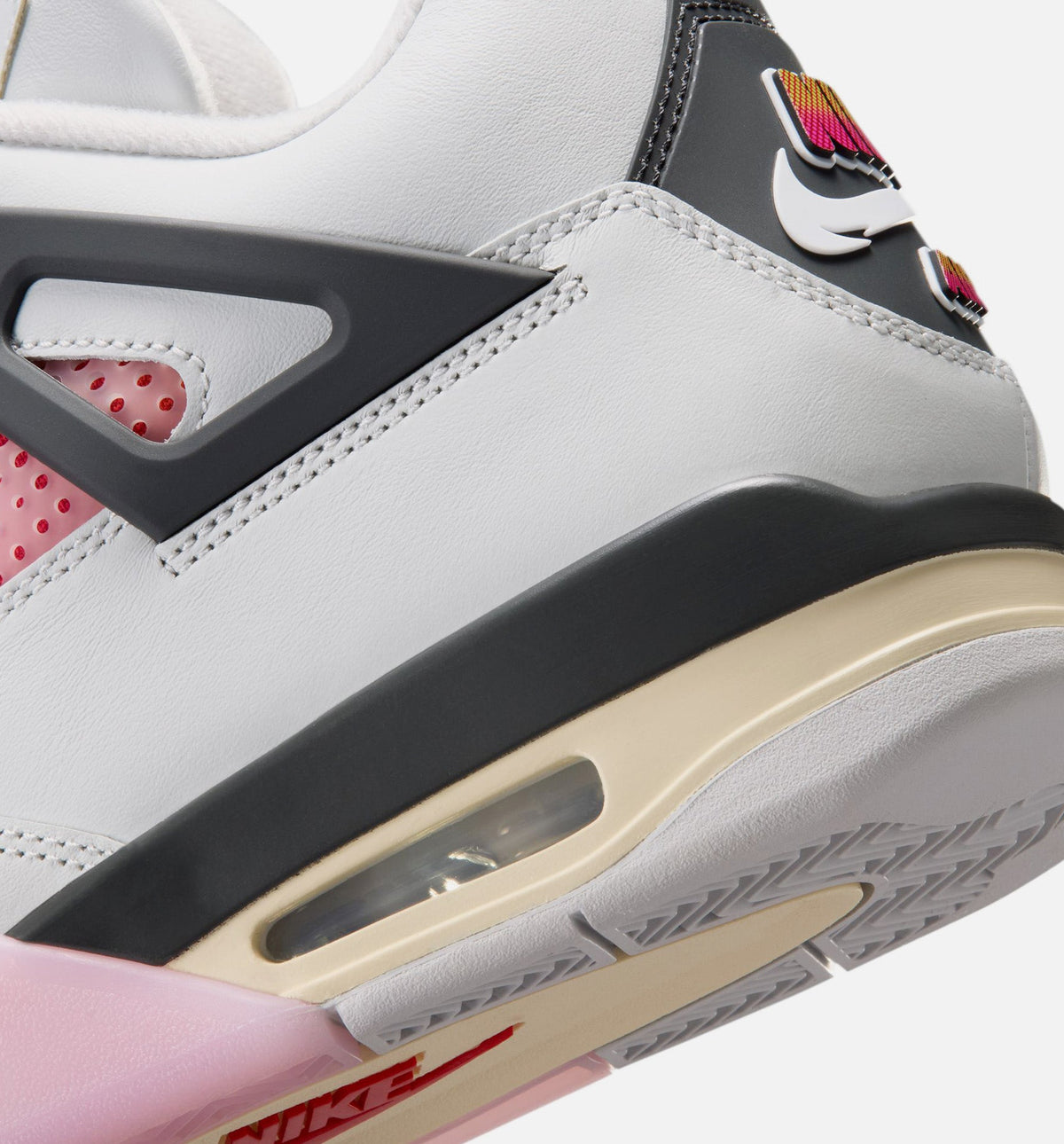 Air Jordan 4 Retro Comic Men's Lifestyle Shoe – Off White/Fire Pink/Anthracite