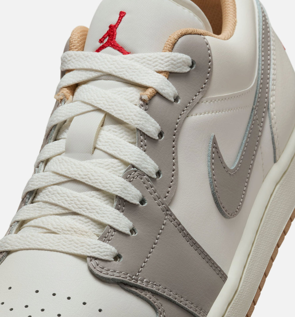 Air Jordan 1 Low | Men's Sail & Fire Red Lifestyle Shoe