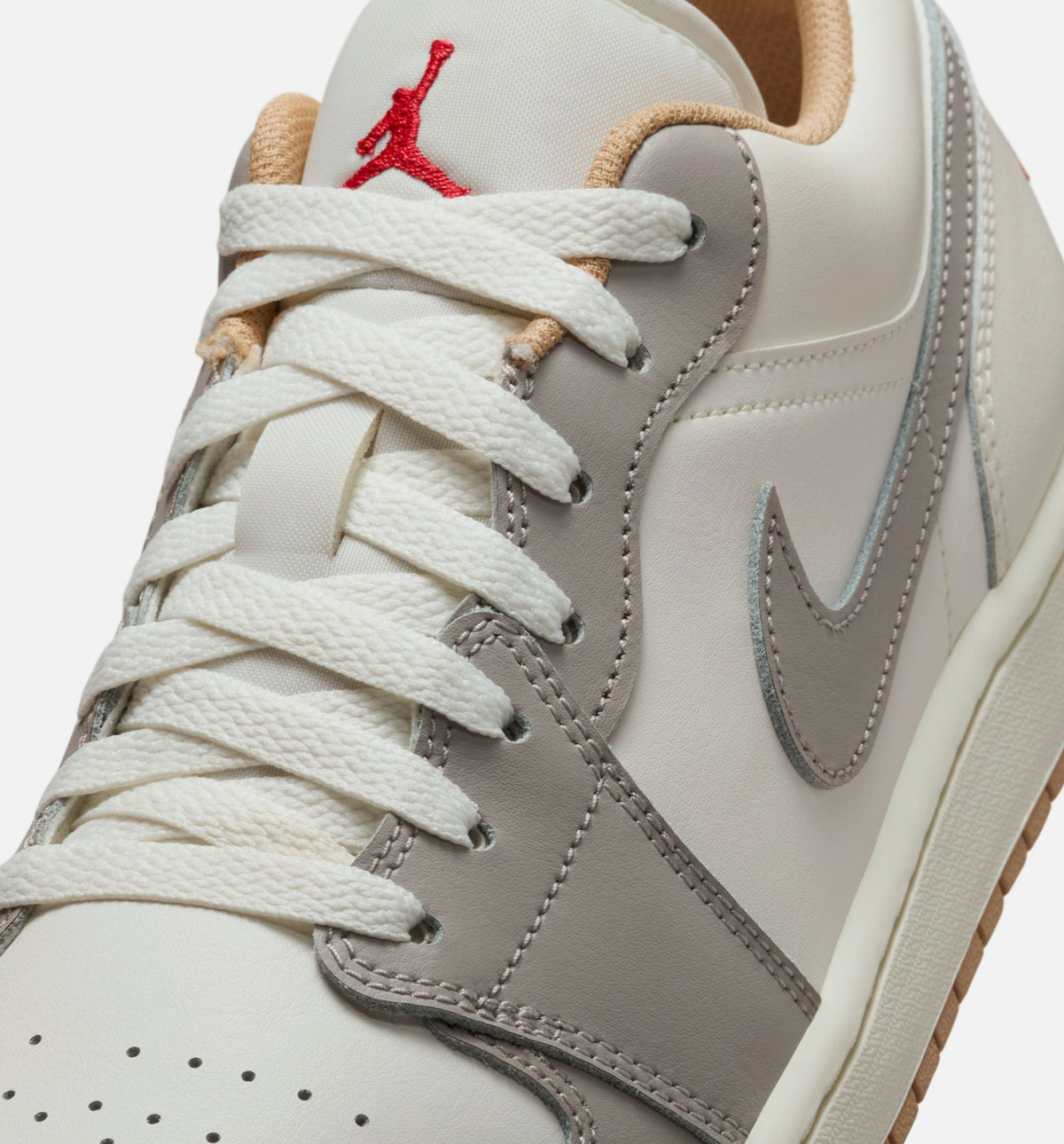Air Jordan 1 Low | Men's Sail & Fire Red Lifestyle Shoe