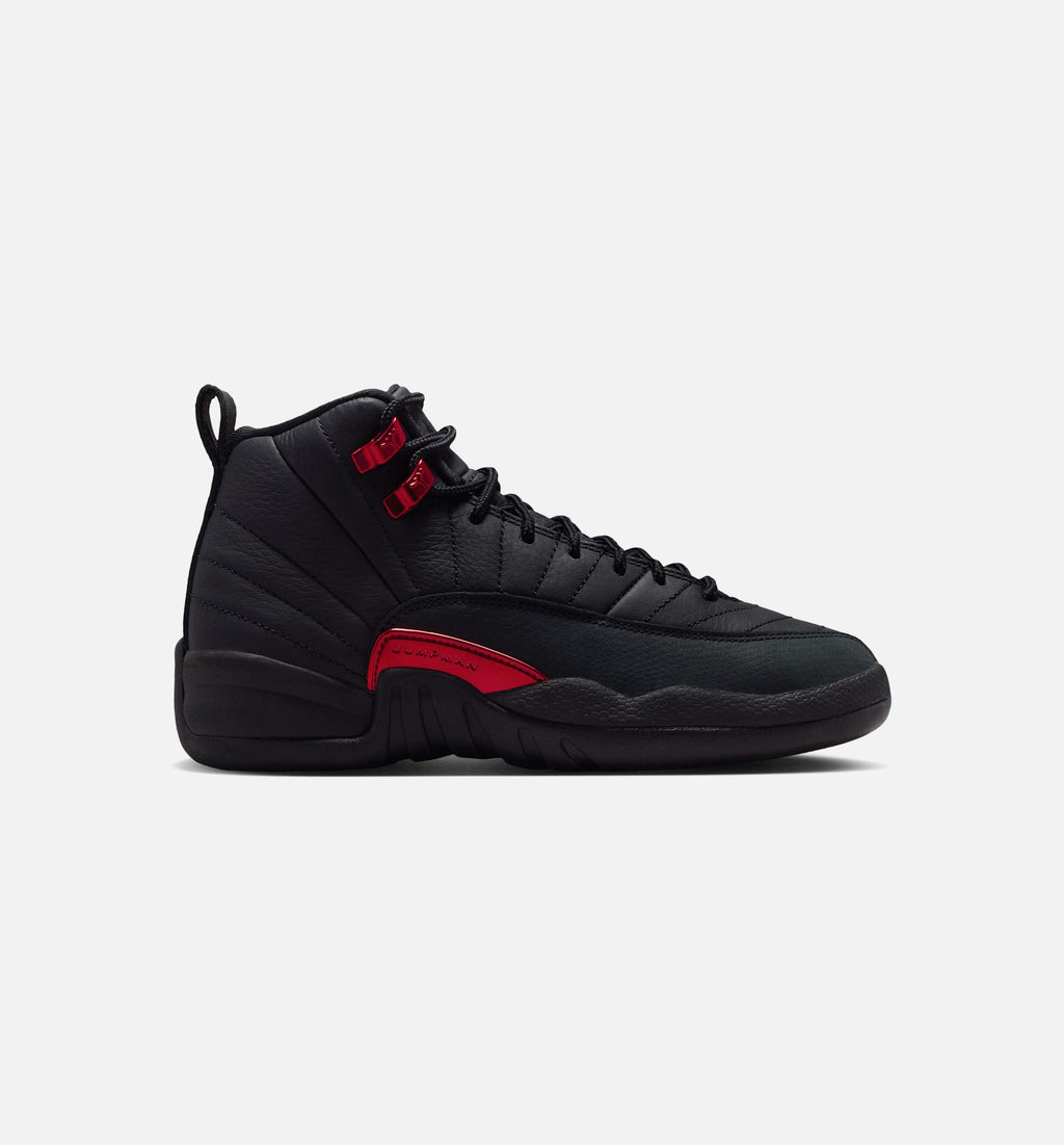Air Jordan 12 Retro Bloodline Grade School Lifestyle Shoe – Black/Varsity Red