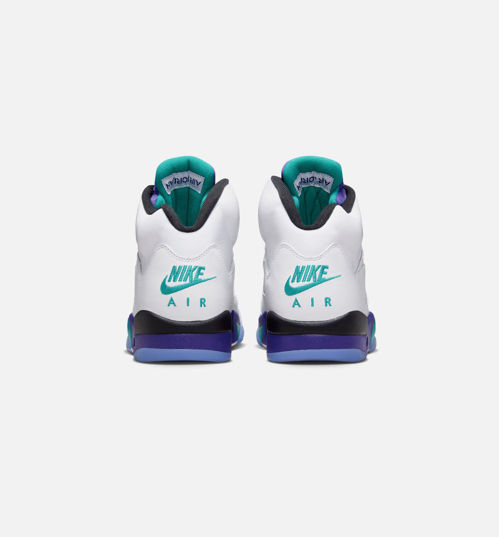 Air Jordan 5 Retro Grape Men's Lifestyle Shoe – White/New Emerald/Grape Ice/Black