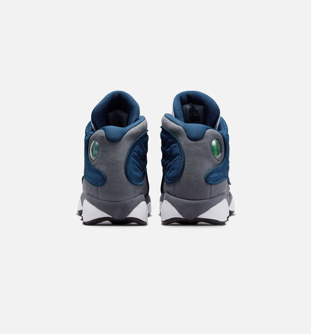 Air Jordan 13 Retro Navy and Flint Grey Grade School Lifestyle Shoe – Navy/University Blue/Flint Grey/White
