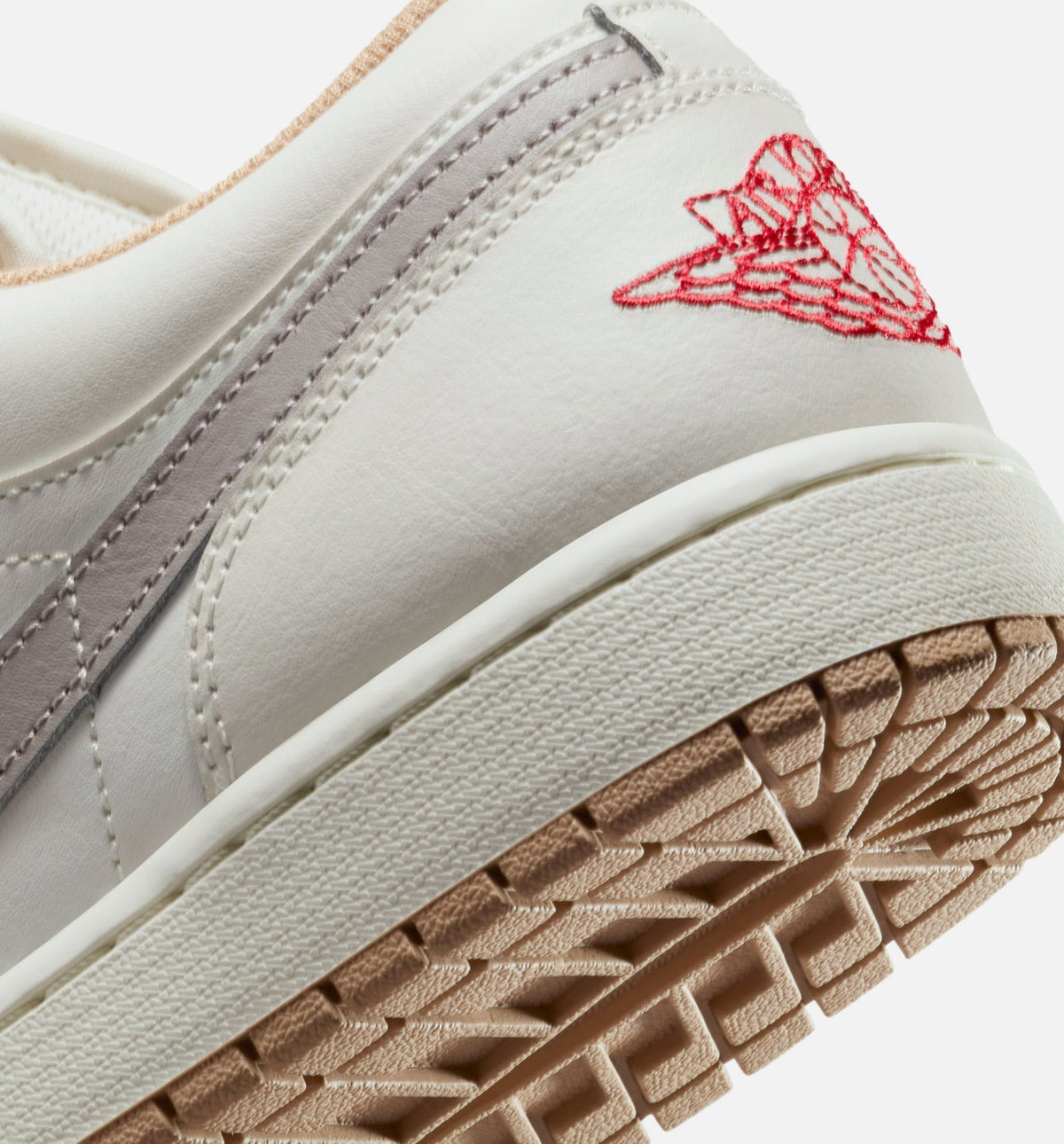 Air Jordan 1 Low | Men's Sail & Fire Red Lifestyle Shoe