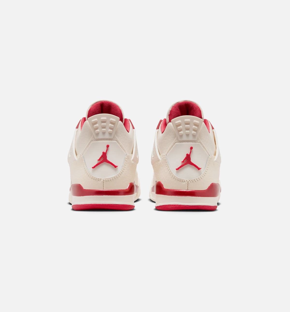 Air Jordan 4 Retro Valentine's Day Preschool Lifestyle Shoe – Pale Ivory/Sierra Red/Tough Red