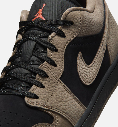 Air Jordan 1 Low SE Men's Lifestyle Shoe – Black/Olive Grey/Light Wild Mango