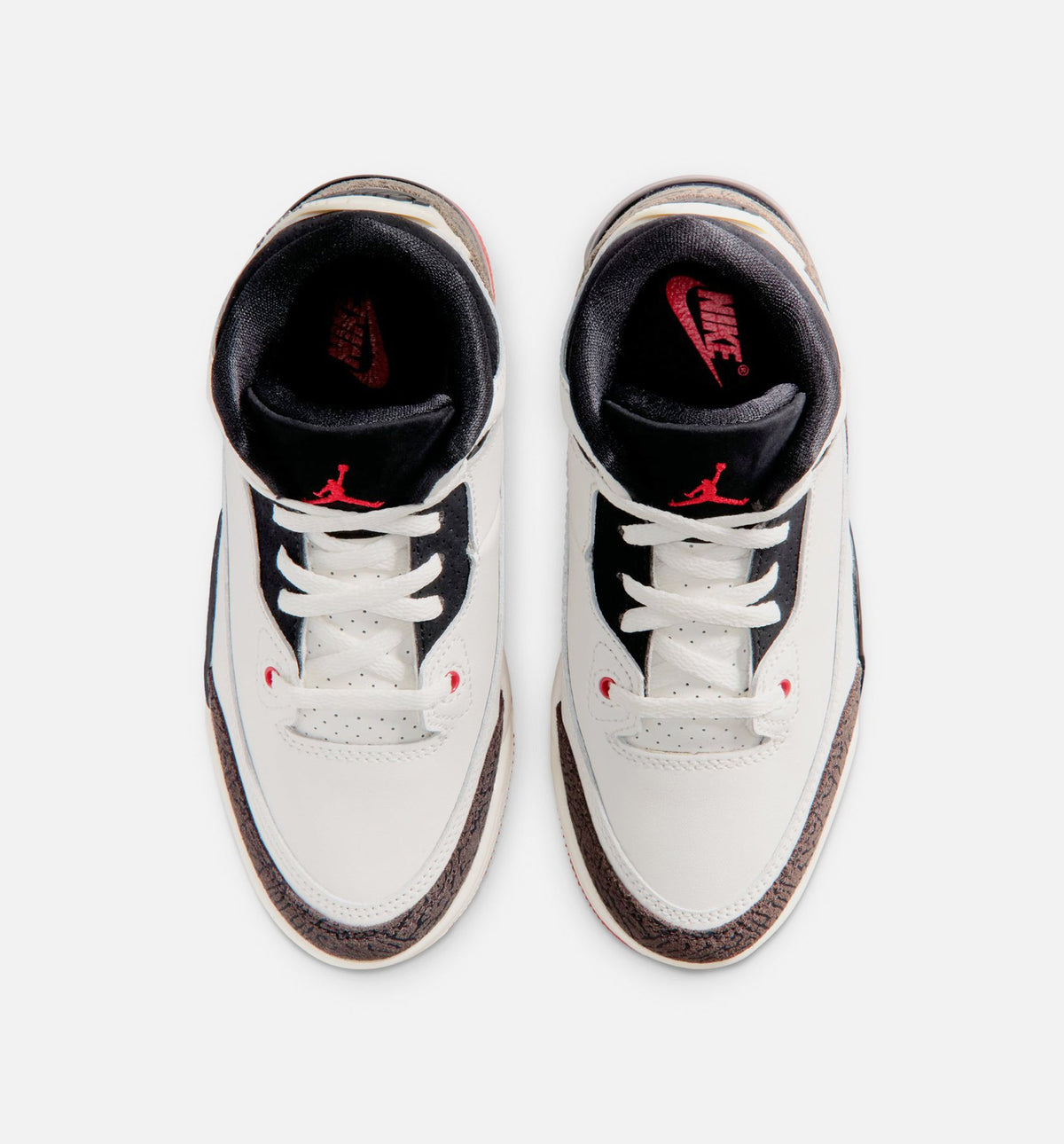 Air Jordan 3 Retro Sail and University Red Preschool Lifestyle Shoe – Sail/Black/University Red/Pale Ivory