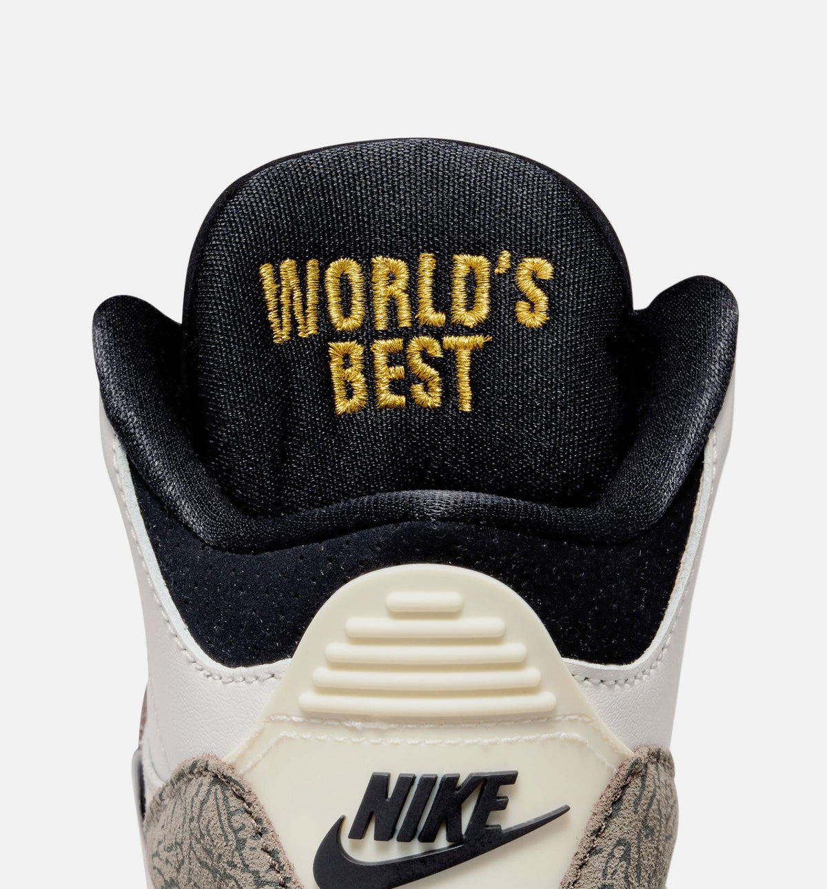 Air Jordan 3 Retro Sail and University Red Preschool Lifestyle Shoe – Sail/Black/University Red/Pale Ivory