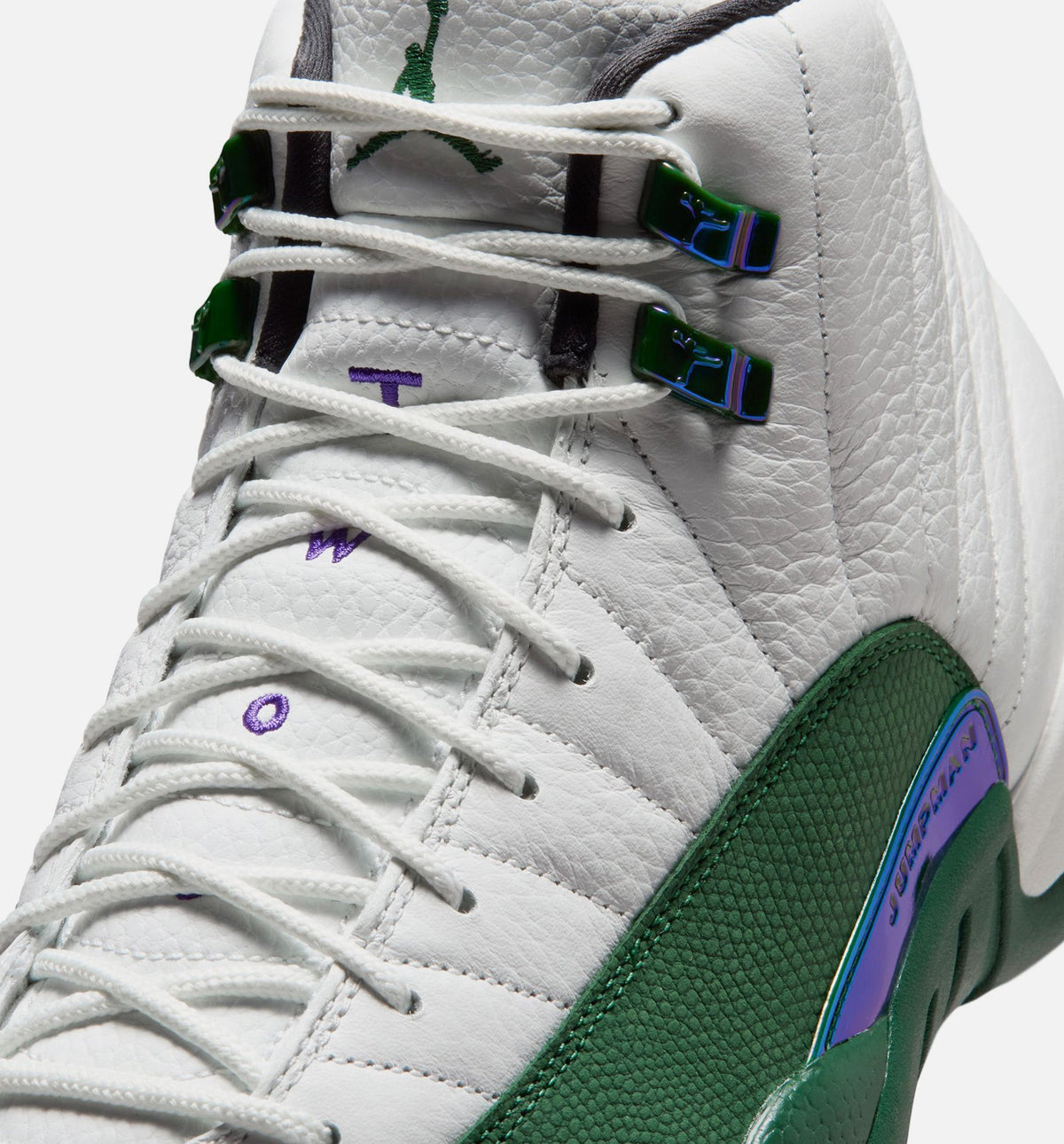 Air Jordan 12 Retro Idols Become Rivals Men's Lifestyle Shoe – Summit White/Gorge Green/Fierce Purple