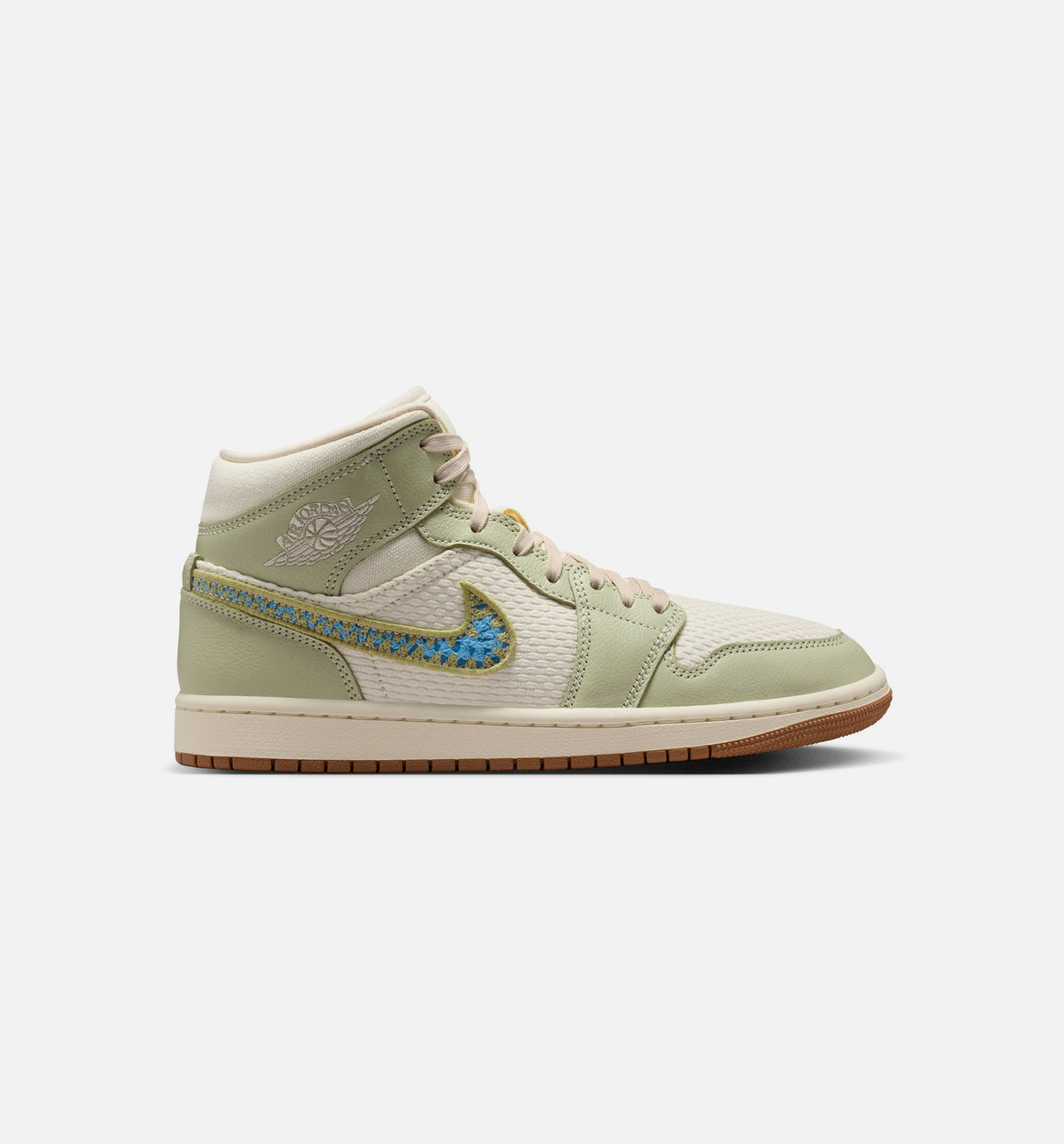 Air Jordan 1 Mid SE Women's Lifestyle Shoe – Olive Aura/Pearl White/Lawn
