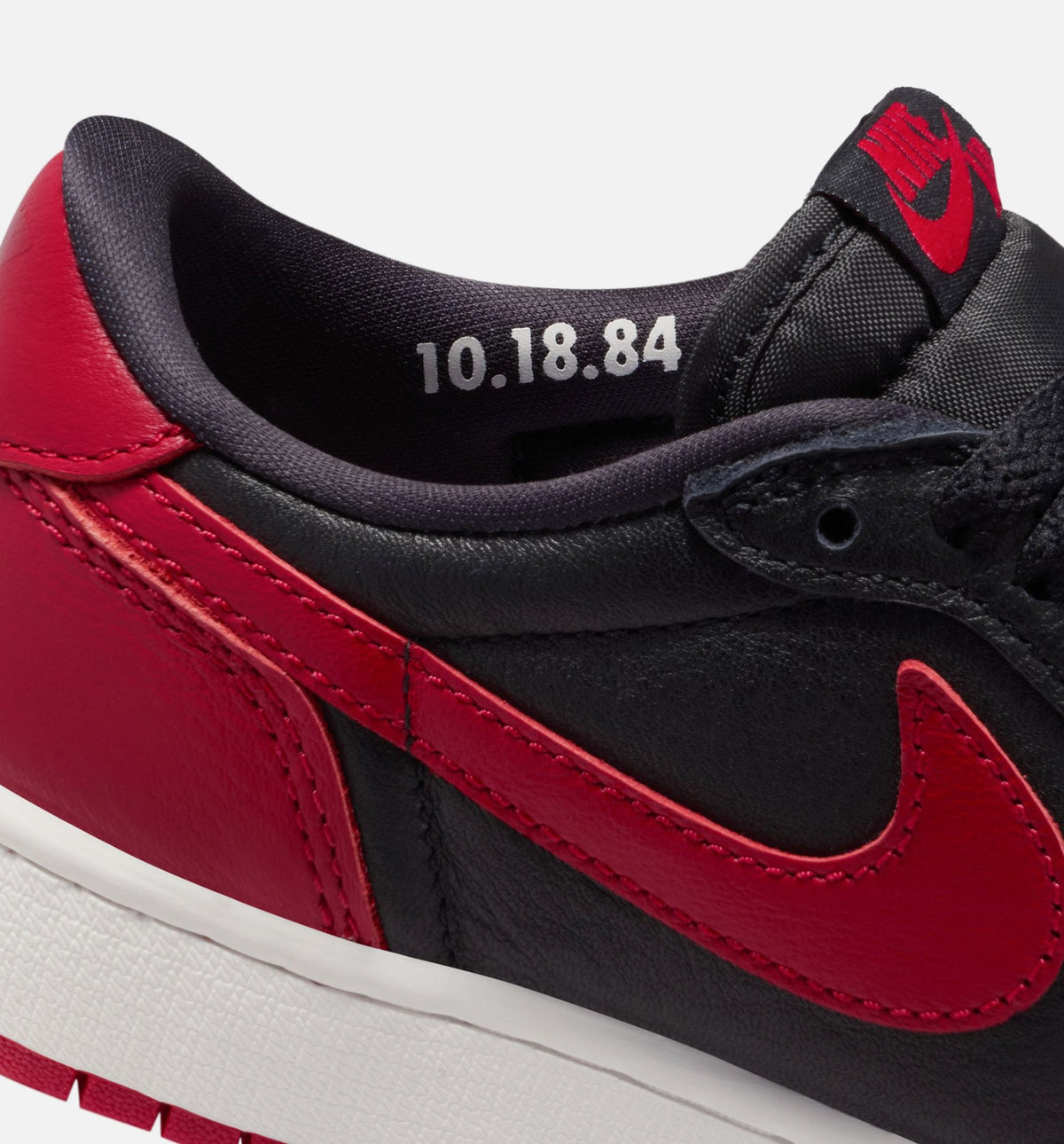 Air Jordan 1 Retro Low OG Banned Grade School Lifestyle Shoe – Black/Varsity Red/Summit White