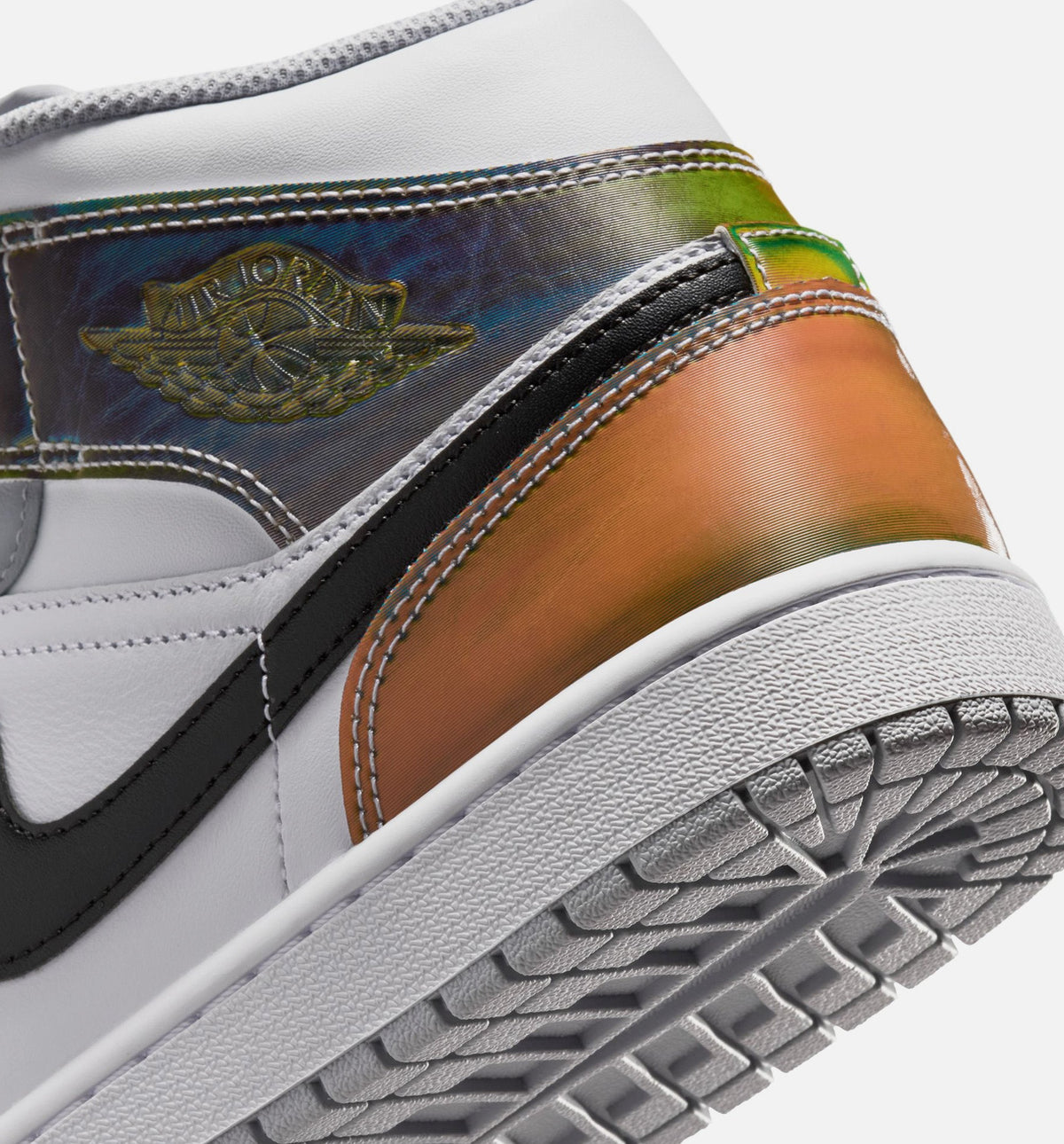 Air Jordan 1 Mid SE Men's Lifestyle Shoe – Black/White/Wolf Grey