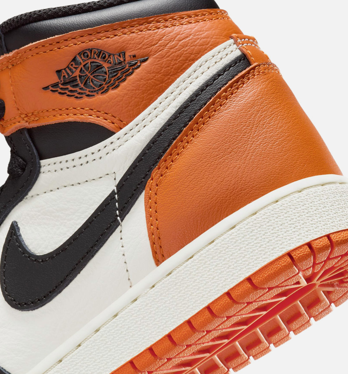Air Jordan 1 Retro High OG Shattered Backboard Grade School Lifestyle Shoe – Black/Sail/Starfish