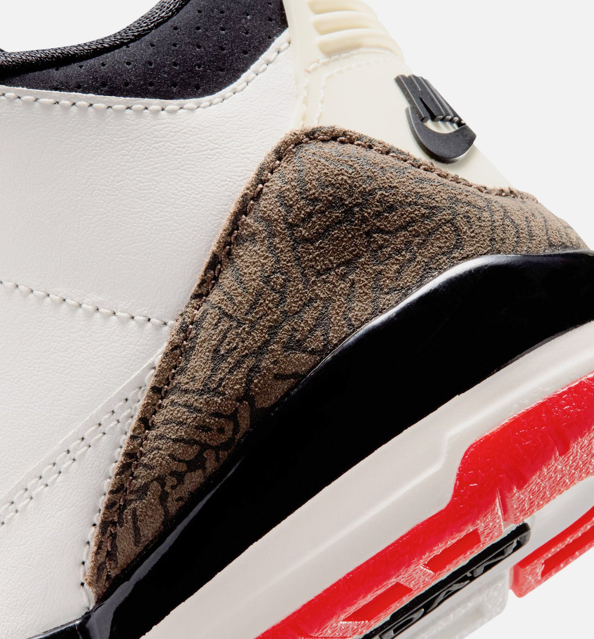 Air Jordan 3 Retro Sail and University Red Preschool Lifestyle Shoe – Sail/Black/University Red/Pale Ivory