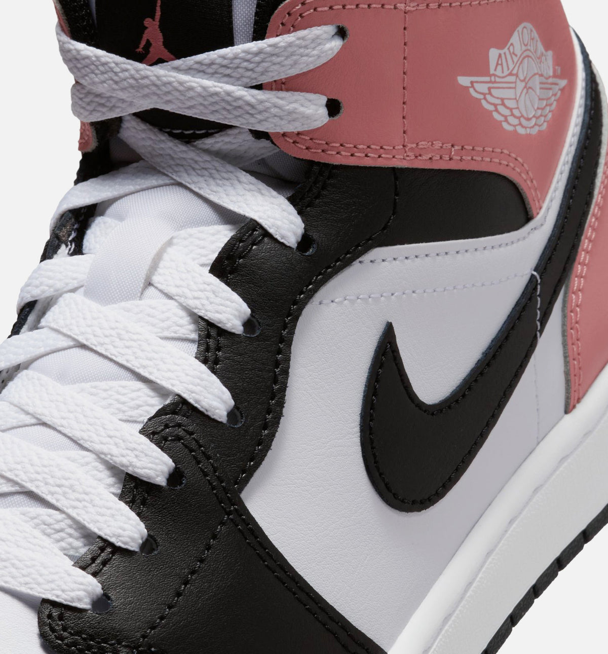 Air Jordan 1 Mid Men's Lifestyle Shoe – White/Rust Pink/Black