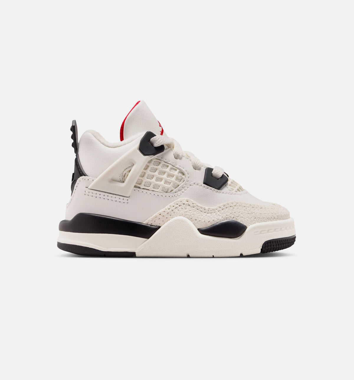 Air Jordan 4 Retro Flight Club Infant/Toddler Lifestyle Shoe – Sail/Black/University Red