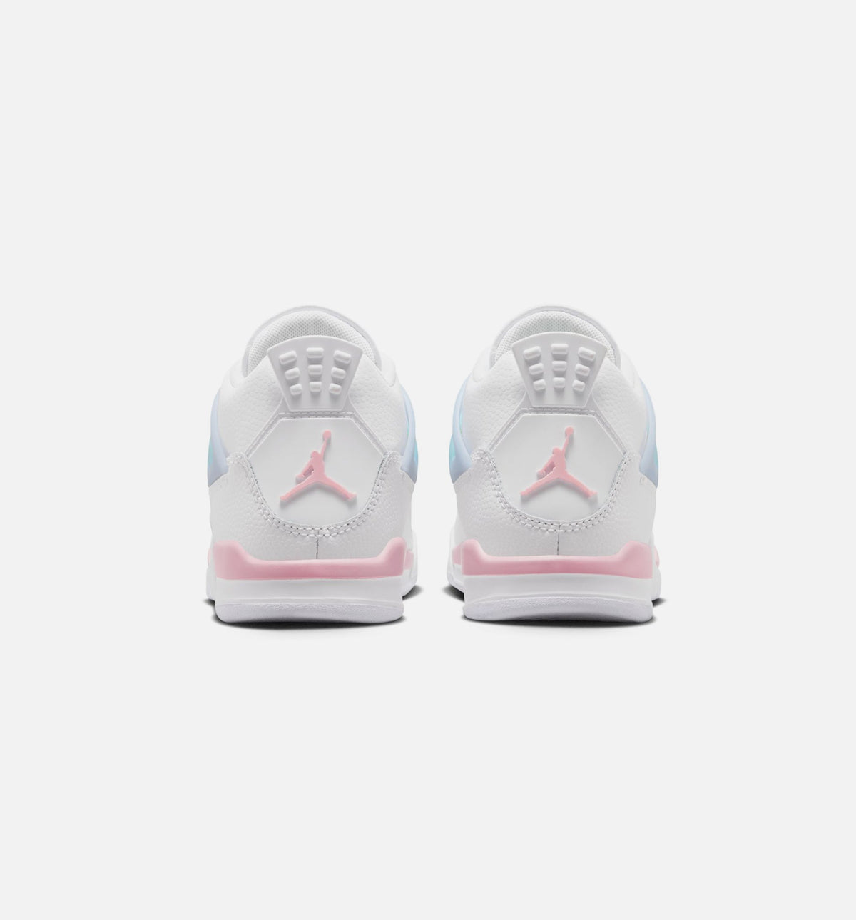 Air Jordan 4 Retro Medium Soft Pink Preschool Lifestyle Shoe – White/Medium Soft Pink/Half Blue