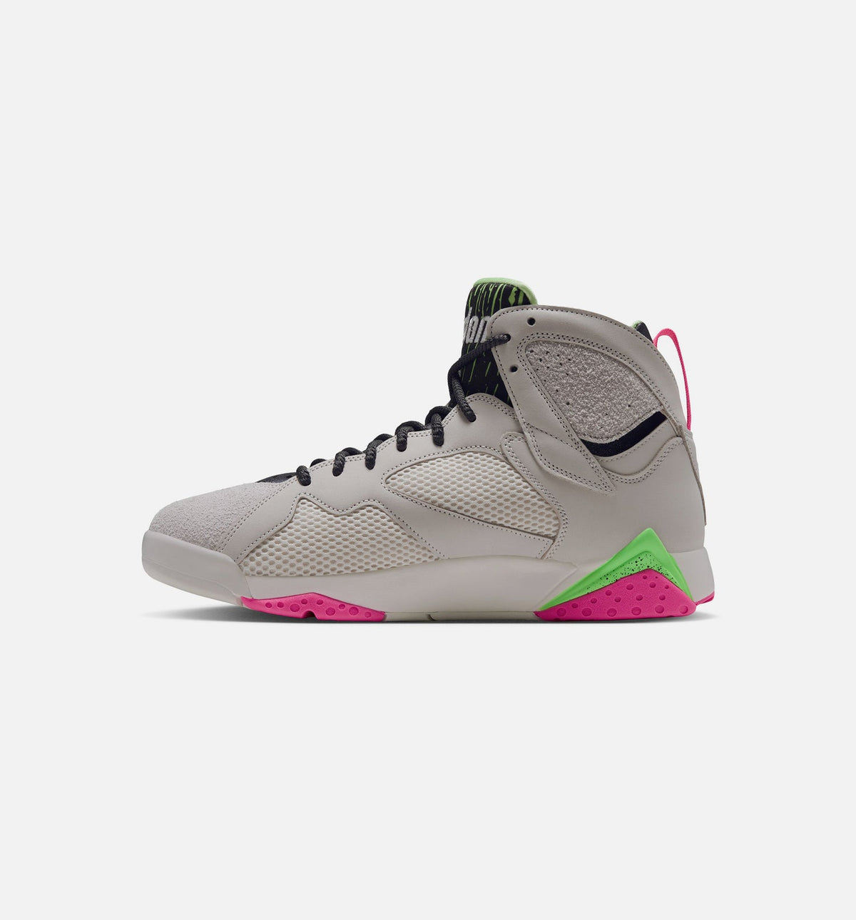 Air Jordan 7 Retro Tennis Day Men's Lifestyle Shoe – Phantom/Lime Blast/Pink Blast/Anthracite