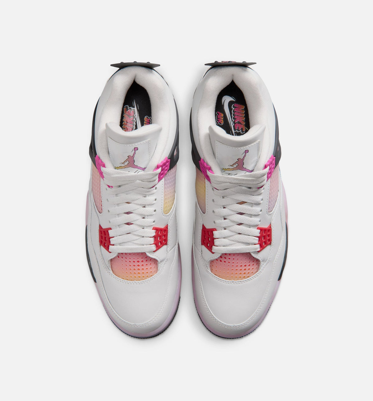 Air Jordan 4 Retro Comic Men's Lifestyle Shoe – Off White/Fire Pink/Anthracite