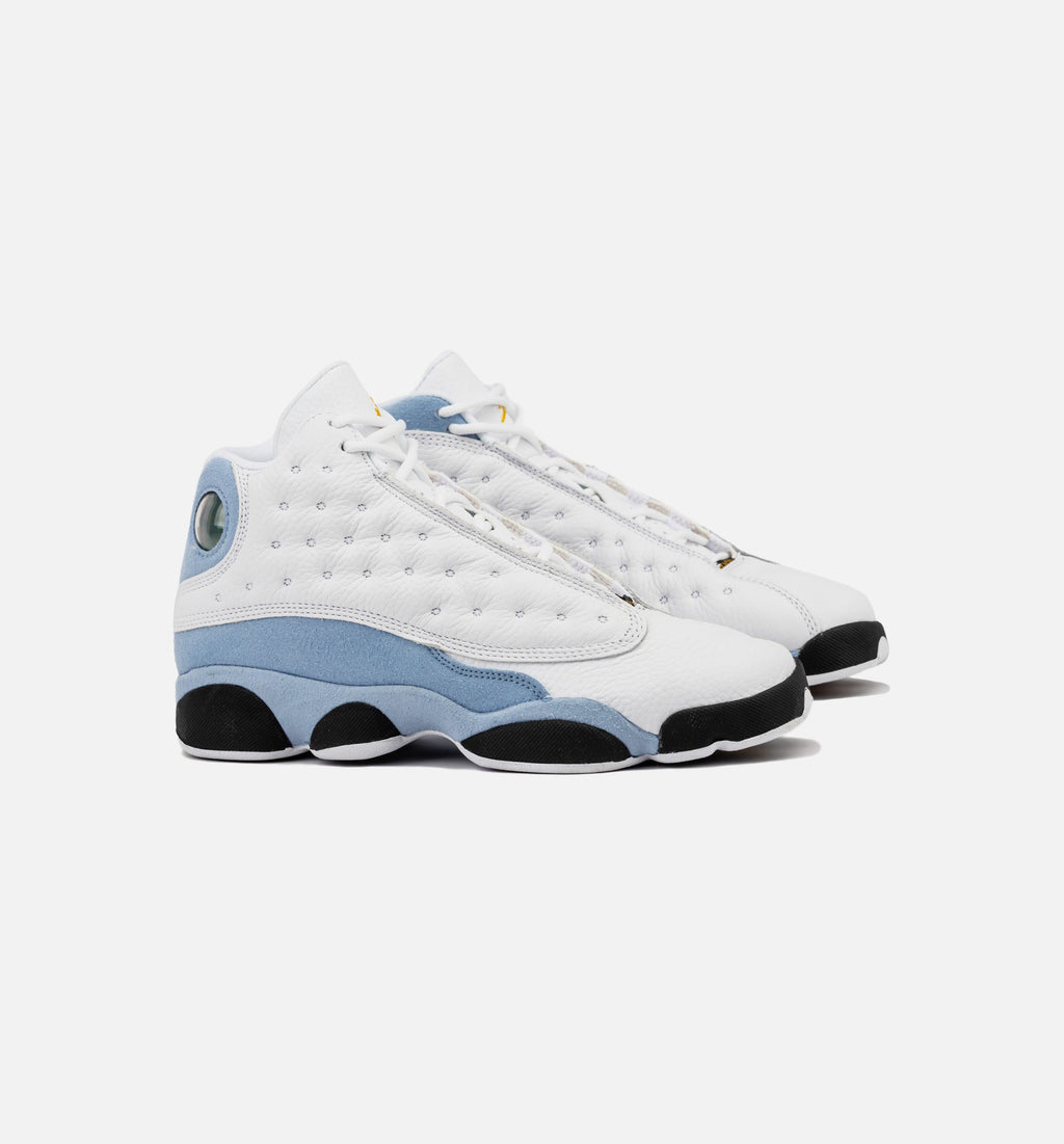 Air Jordan 13 Retro Blue Grey Grade School Lifestyle Shoe – White/Blue Grey/Black/Yellow Ochre