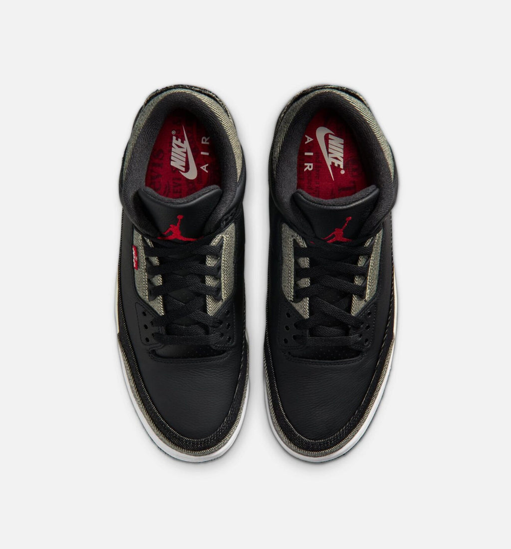 Air Jordan 3 x Levi's Black and White Men's Lifestyle Shoe – Denim/Black/Gym Red