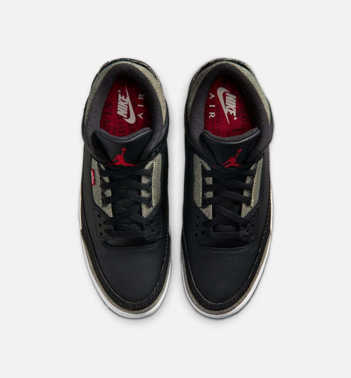 Air Jordan 3 x Levi's Black and White Men's Lifestyle Shoe – Denim/Black/Gym Red