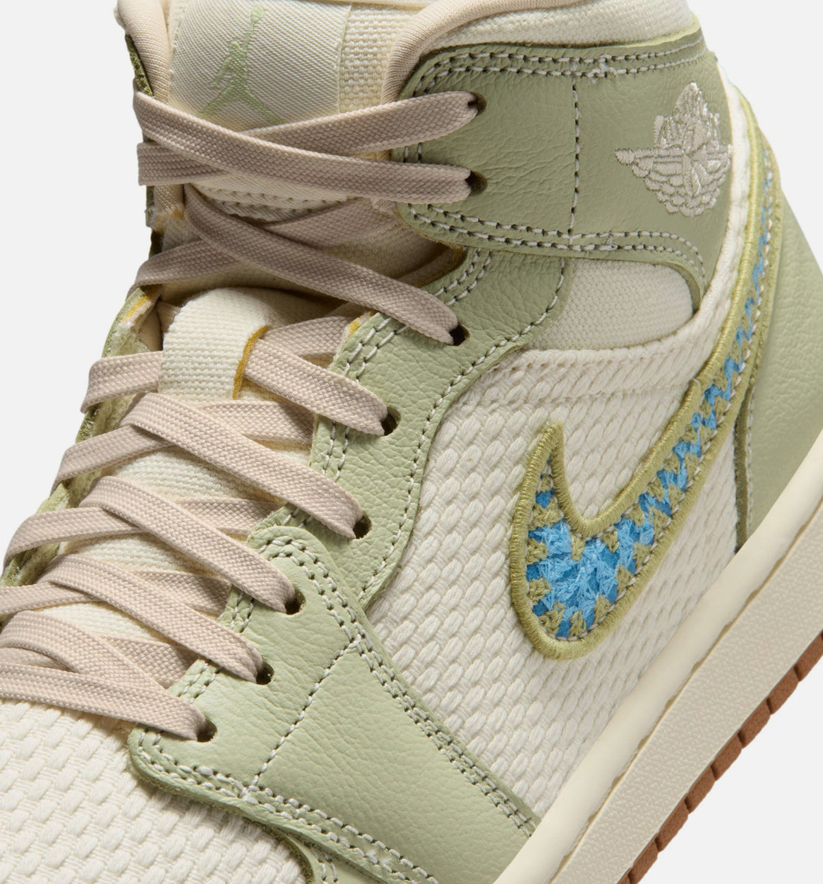 Air Jordan 1 Mid SE Women's Lifestyle Shoe – Olive Aura/Pearl White/Lawn