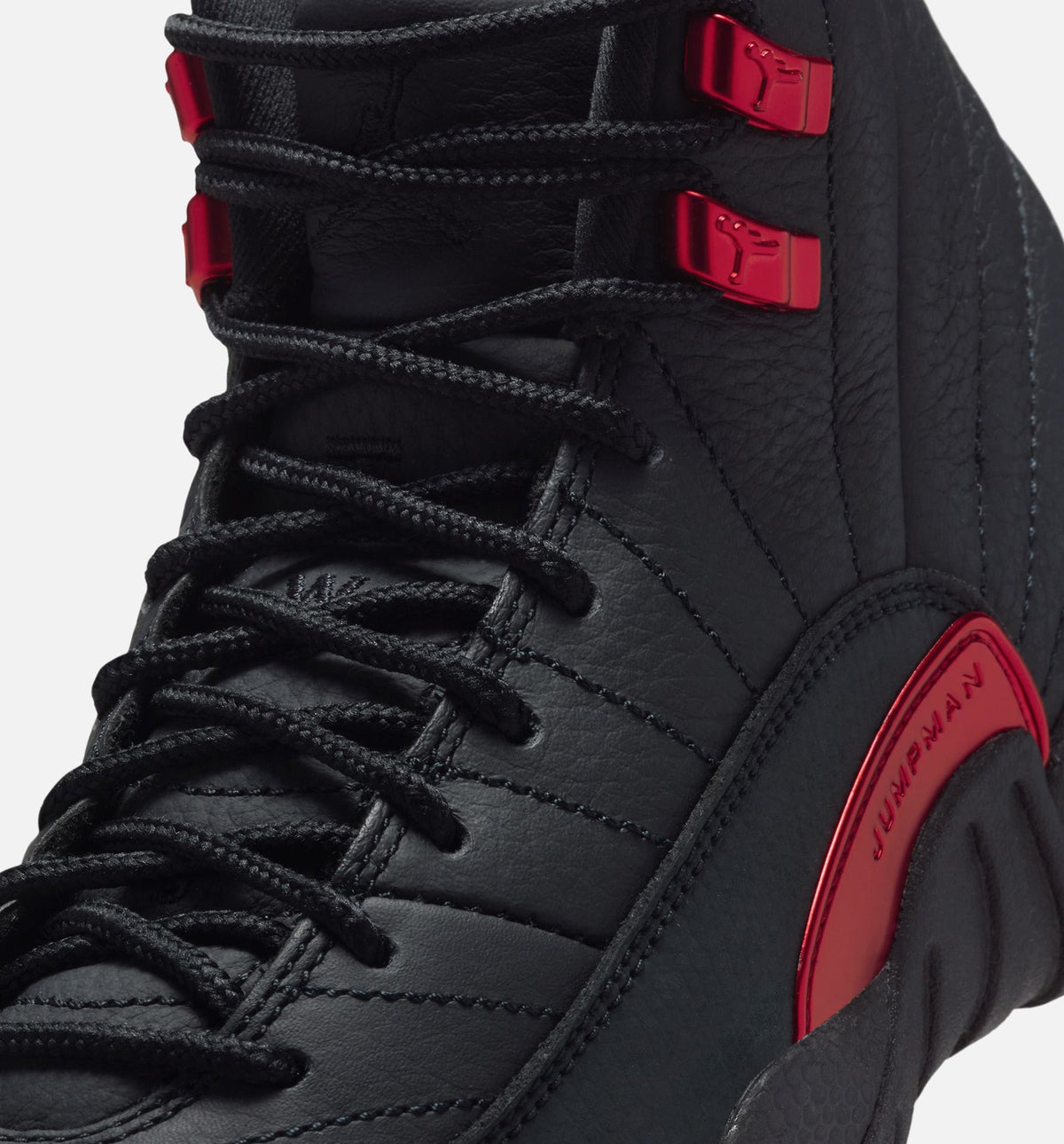 Air Jordan 12 Retro Bloodline Grade School Lifestyle Shoe – Black/Varsity Red