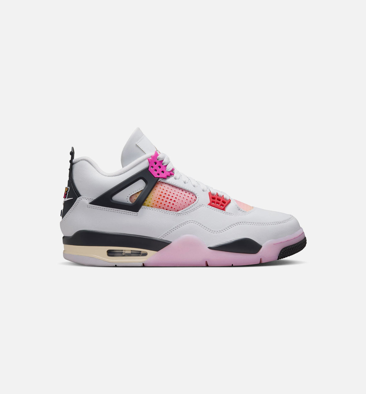 Air Jordan 4 Retro Comic Men's Lifestyle Shoe – Off White/Fire Pink/Anthracite