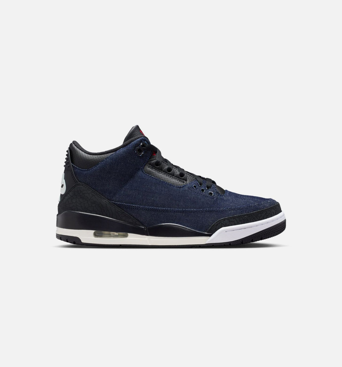 Air Jordan 3 x Levi's Indigo and Gym Red Men's Lifestyle Shoe – Denim/Black/Sail